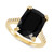 Onyx (7-1/2 ct. t.w.) and Cubic Zirconia Statement Ring in 14k Gold-Plated Sterling Silver