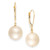 Cultured Freshwater Pearl Earrings in 14k Gold (10mm)