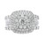 EFFY® Diamond Halo Cluster Ring (2-1/5 ct. t.w.) in 14k White Gold