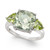 Mint Quartz (3-9/10 ct. t.w.) & Peridot (1-1/10 ct. t.w.) Statement Ring in Sterling Silver