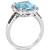 Blue Topaz (4-1/4 ct. t.w.) & Diamond (1/5 ct. t.w.) Ring in 14k White Gold