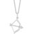 Bow & Arrow Strength pendant (1/10 ct. t.w.) in Sterling Silver, 16" + 2" extender