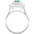 Emerald (1-1/10 ct. t.w.) & Diamond (1-1/4 ct. t.w.) Double Halo Ring in 14k White Gold