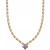 Amethyst Flower Cluster Stampato Link 18" Pendant Necklace (5-1/5 ct. t.w.) in 14k Gold-Plated Sterling Silver (Also in Citrine)