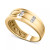 Men's Diamond Band (1/10 ct. t.w.) in 10k Yellow Gold and 10k White Gold