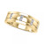 Men's Diamond Band (1/10 ct. t.w.) in 10k Yellow Gold and 10k White Gold