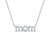 Diamond "Mom" 18" Pendant Necklace (1/10 ct. t.w.) in Sterling Silver