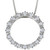Diamond Circle 18" Pendant Necklace (1/4 ct. t.w.) in 14k White Gold