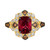 Pomegranate Garnet (2-5/8 ct. t.w.) & Diamond (5/8 ct. t.w.) Halo Ring in 14k Gold