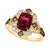 Pomegranate Garnet (2-5/8 ct. t.w.) & Diamond (5/8 ct. t.w.) Halo Ring in 14k Gold