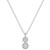 Diamond Double Drop Pendant Necklace (1/5 ct. t.w.) in Sterling Silver, 16" + 2" extender