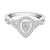 Diamond Teardrop Ring (1/5 ct. t.w.) in Sterling Silver