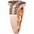 Chocolate Diamond & Nude Diamond Bypass Ring (1 ct. t.w.) in 14k Rose Gold