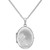 Embossed Four-Picture Oval Locket in Sterling Silver