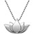 Little Faith Lotus Blossom Pendant Necklace in Sterling Silver