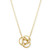 Love Knot Necklace Set in 14k Yellow Gold