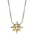 White Topaz (1/10 ct. t.w.) Star Pendant Necklace in 14k Gold, 16" + 1" extender