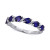 Sapphire (1-1/4 ct. t.w.) & Diamond (1/8 ct. t.w.) Ring in 14k White Gold (Also Available in Emerald and Ruby)