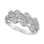 Vanilla Diamond Pear Mini Cluster Triple Row Ring (5/8 ct. t.w.) in Platinum
