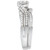 Diamond Halo Contoured Bridal Set (1/2 ct. t.w.) in 14k White Gold