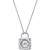 Pave Lock Pendant Necklace