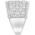 Diamond Cluster Ring (3 ct. t.w.) in 14k White Gold