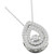 Diamond Double Teardrop Halo 18" Pendant Necklace (3/8 ct. t.w.) in 10k White Gold