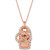 Nude™ Diamond Heart & Paw 20" Pendant Necklace (1/3 ct. t.w.) in 14k Rose Gold