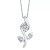 1/0 ct. t.w.Diamond Rose Pendant in 14k White, Yellow or Rose Gold