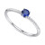 Sapphire (1/3 ct. t.w.) & Diamond (1/10 ct. t.w.) Ring in Sterling Silver (Also in Ruby & Emerald)