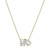 White Topaz Toi et Moi Pendant Necklace (3-1/2 ct. t.w.) in 14k Gold, 16" + 2" extender