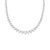 Sterling Silver Graduated Tennis Necklace
