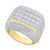 Men's Diamond Multirow Cluster Ring (6 ct. t.w.) in 10k Gold