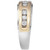 Men's Diamond Two-Tone Band (1/2 ct. t.w.) in 10k Gold & White Gold