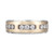 Men's Diamond Two-Tone Band (1/2 ct. t.w.) in 10k Gold & White Gold