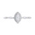Diamond Marquise Halo Engagement Ring (1/2 ct. t.w.) in 14k White Gold
