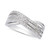 Diamond Triple Row Crossover Statement Ring (1/4 ct. t.w.) in Sterling Silver