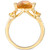 Citrine (4-1/4 ct. t.w.) & White Topaz (1/4 ct. t.w.) Statement Ring in 14k Gold-Plated Sterling Silver