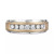 Men's Diamond 7-Stone Wedding Band (1/2 ct. t.w.) in 10k Gold & White Gold