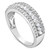 Diamond Three Row Baguette Ring (1/2 ct. t.w.) in 14k White Gold