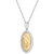 Diamond Praying Hands Pendant Necklace (1/4 ct. t.w.) in 14k Gold & Sterling Silver, 16" + 2" extender