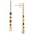 Multi-Gemstone Multi-Shape Linear Drop Earrings (1-1/10 ct. t.w.) in 14k Gold