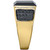 EFFY® Men's Black Onyx & Diamond (5/8 ct. t.w.) Ring in 14k Gold