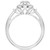 Diamond Baguette & Round Oval Halo Ring (1/4 ct. t.w.) in 10k White Gold