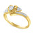 Diamond Heart Promise Ring (1/6 ct. t.w.) in 14k Gold Over Sterling Silver
