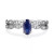 2-Pc. Set Aquamarine (3/8 ct. t.w.) & White Topaz (1/8 ct. t.w.) Ring & Matching Band in Rose Gold-Plated Sterling Silver (Also in Emerald, Ruby, Sapphire, & Morganite)