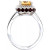 Citrine/Garnet (4 ct. t.w.) & White Topaz (1/5 ct. t.w.) Halo Ring in Sterling Silver (Also in Blue Topaz & Amethyst)