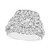 Diamond Twist Cluster Engagement Ring (3 ct. t.w.) in 14k White Gold