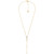 14K Gold Plated Sterling Silver Lariat Necklace