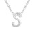 Lower Case Initial Pendant in Sterling Silver